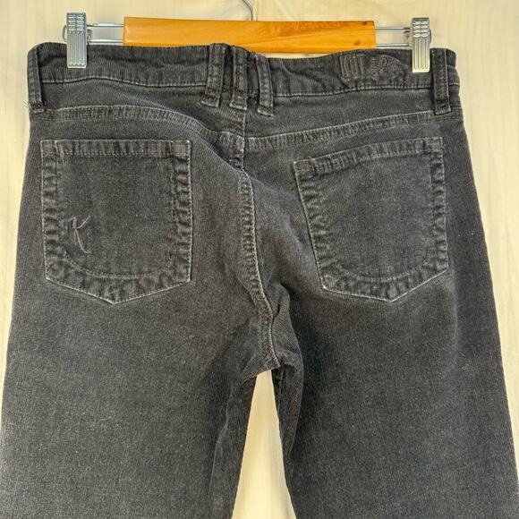 KUT Black Corduroy Pants Women’s Size 8 Diana Skinny Functional Fabric Stretch - Picture 7 of 8
